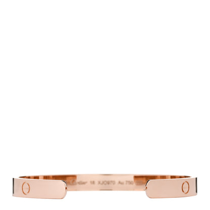 Cartier 18K Pink Gold LOVE Cuff Bracelet 18 2 of 4