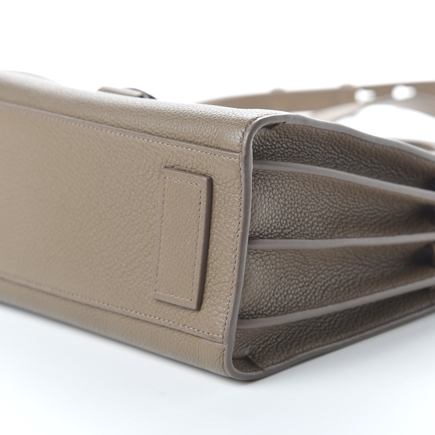 Grained Calfskin Baby Sac De Jour Souple Taupe