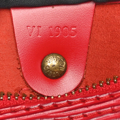 Louis Vuitton Epi Speedy 30 Castillan Red 7 of 10