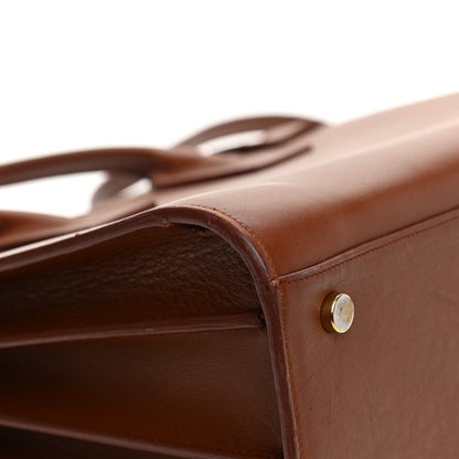 Saint Laurent Calfskin Small Sac de Jour Cognac 11 of 16