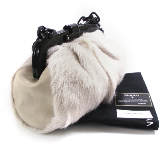Chanel Fur N°5 Frame Bag 3 of 12