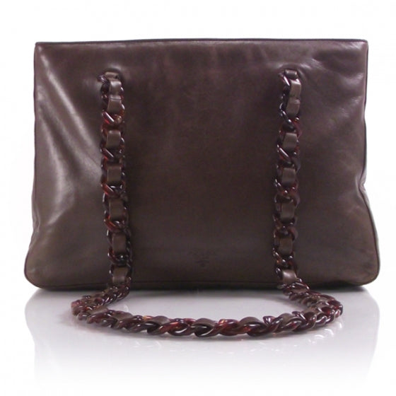 Prada Tessuto Leather Chain Strap Tote 1 of 9