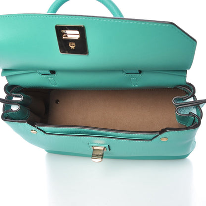 MCM Grained Calfskin Medium Milla Convertible Backpack Oasis Green 5 of 13