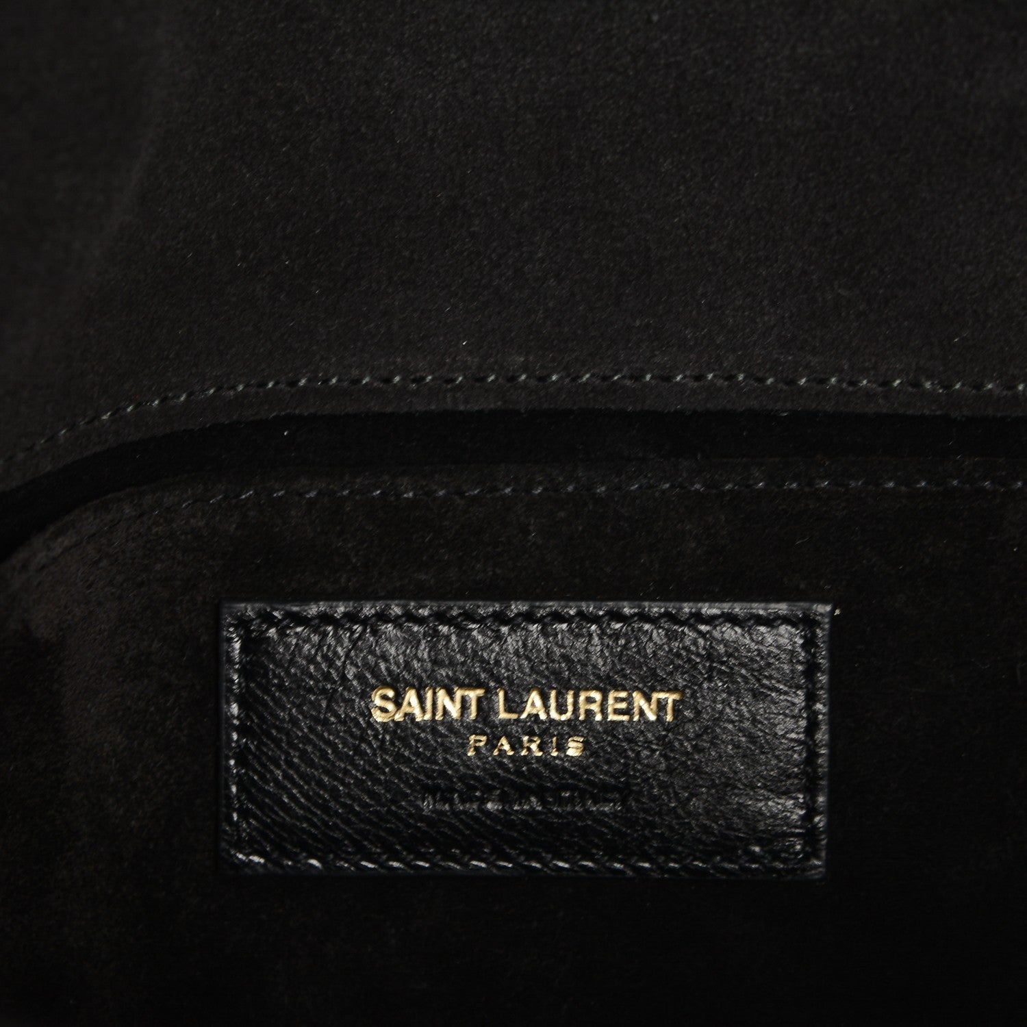 Saint Laurent Suede Y Studs Crossbody Bag Black 6 of 6