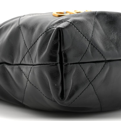 Chanel Shiny Calfskin Quilted Mini Chanel 22 Black 10 of 10