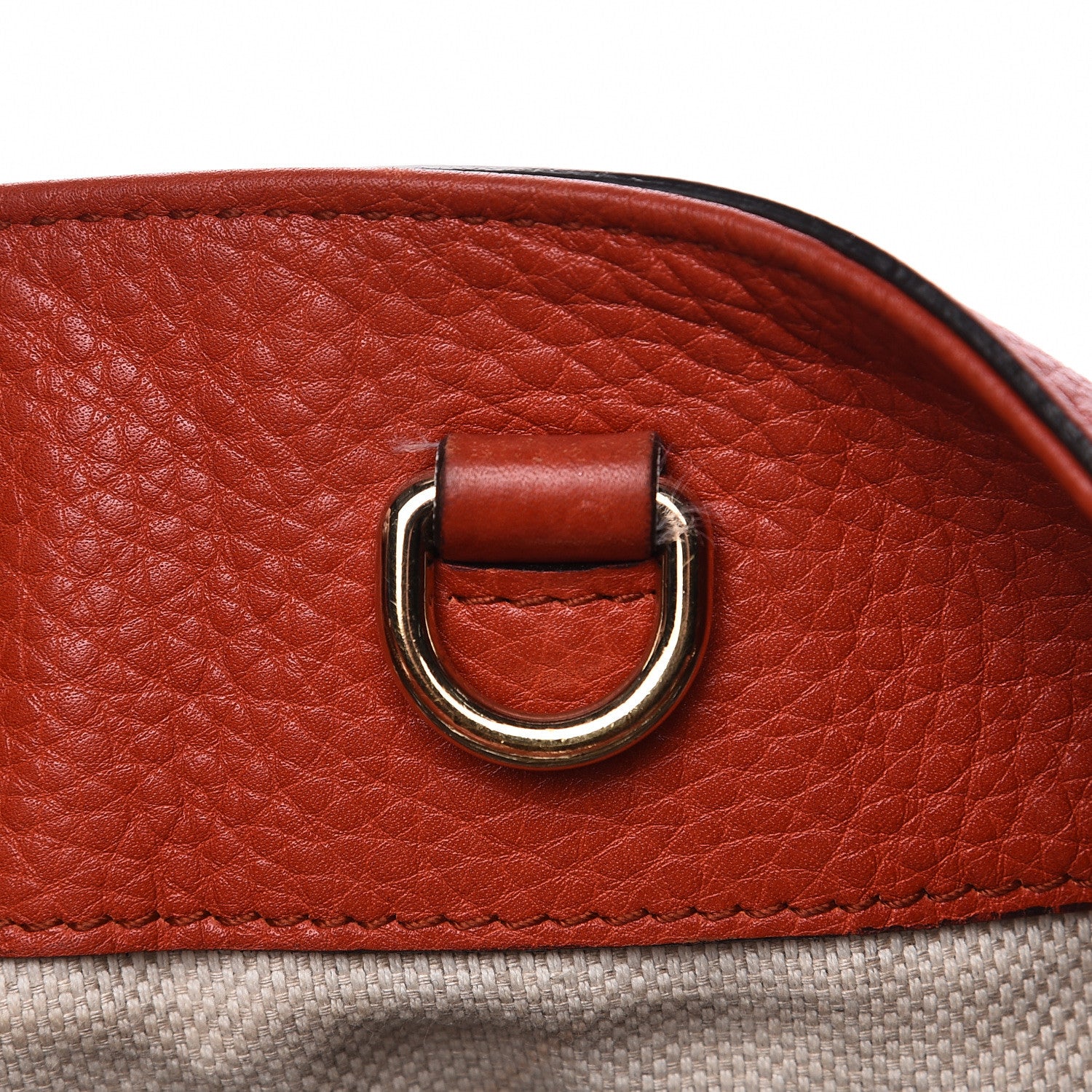 Gucci Pebbled Calfskin Medium Soho Chain Shoulder Bag Sun Orange 17 of 18