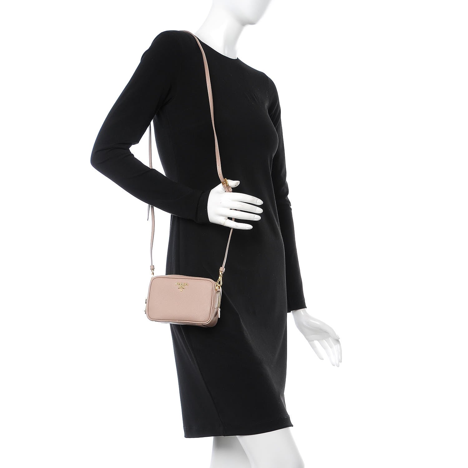 Prada Saffiano Mini Camera Crossbody Cammeo 2 of 8