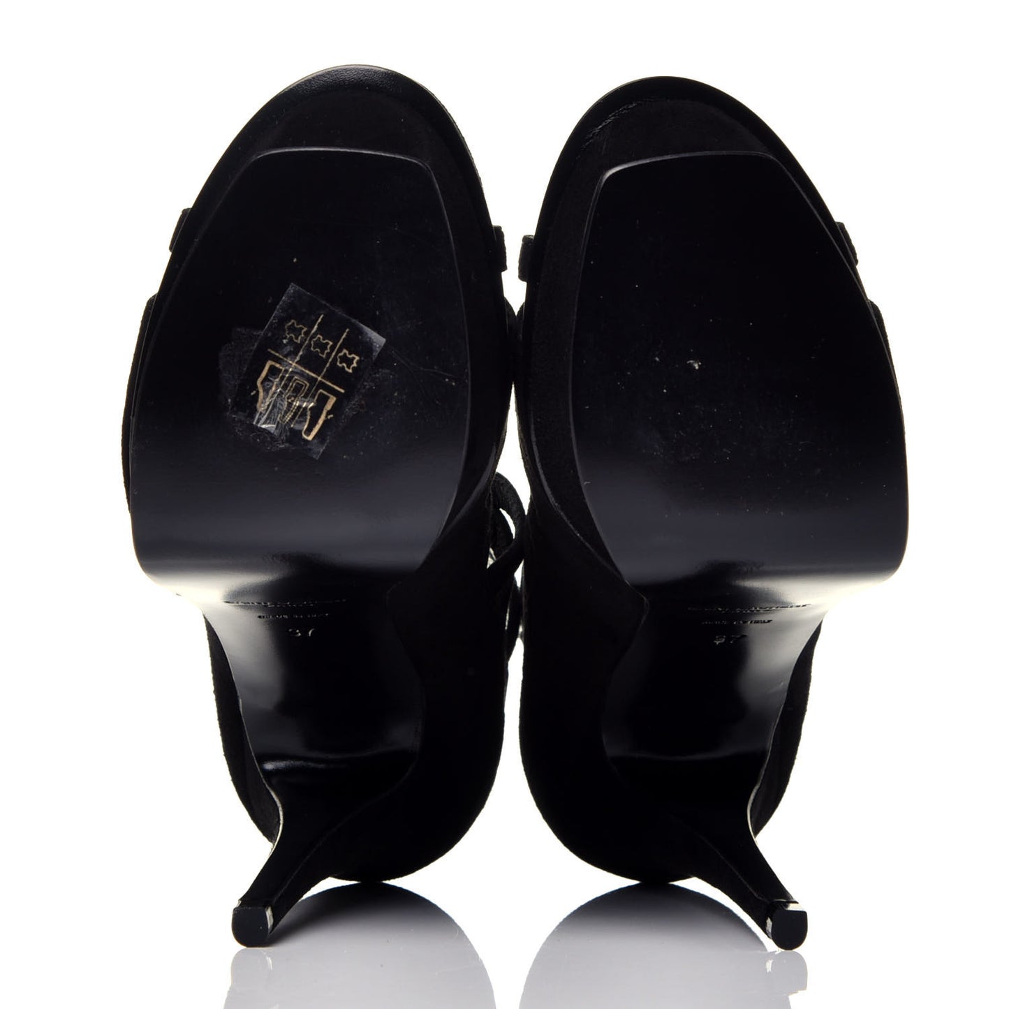 Kid Scamosciato Tribute 105 Platform Sandals 37 Black