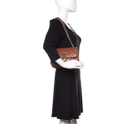 Chanel Lambskin Quilted Jumbo Coco Vintage Flap Brown 3 of 13
