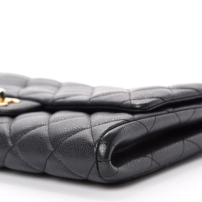 Chanel Caviar Quilted Clutch With Chain Flap Black 7 of 11