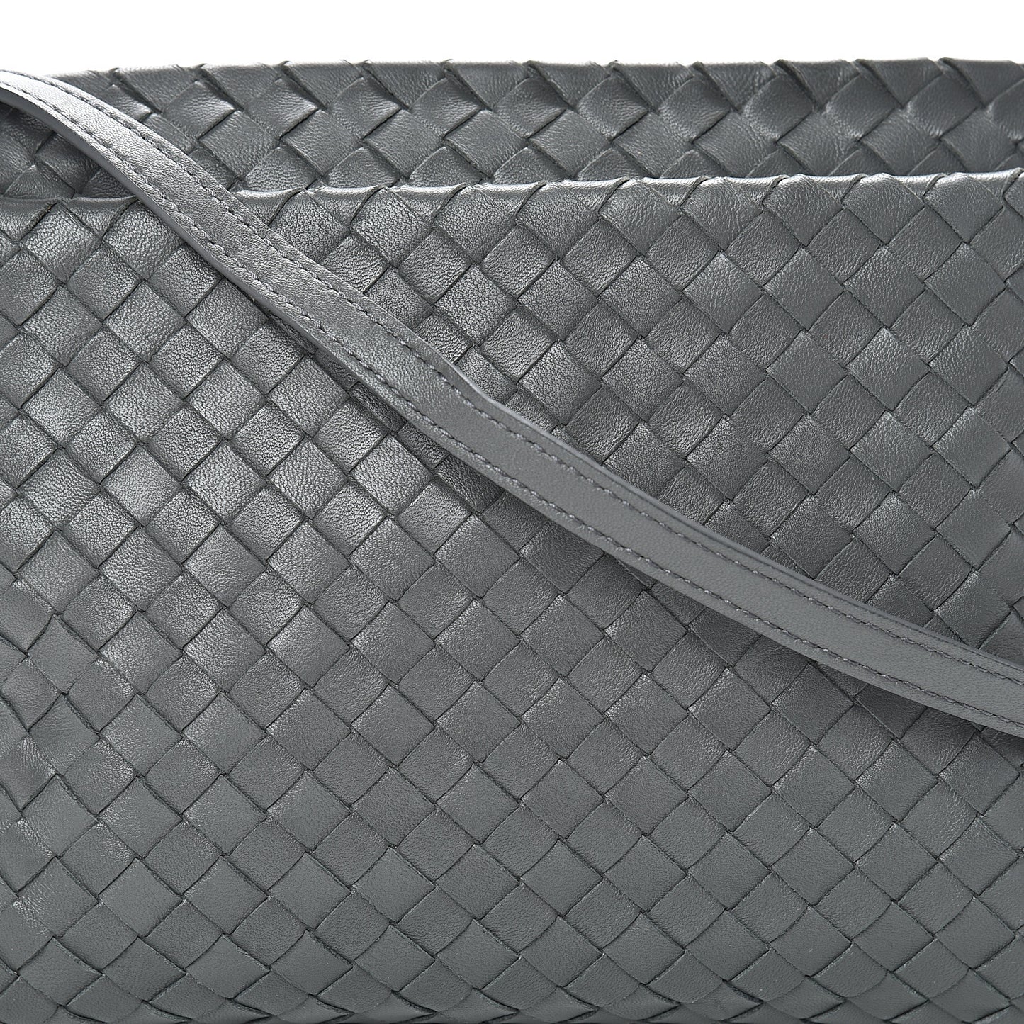 Nappa Intrecciato Small Camera Bag New Light Grey