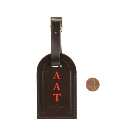 Louis Vuitton Calfskin Ebene Luggage Tag 3 of 4