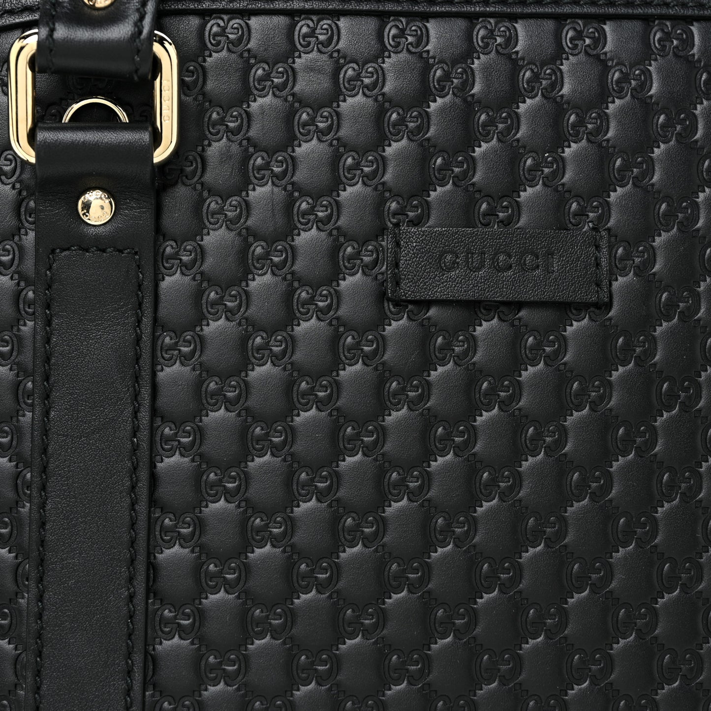 Microguccissima Medium Dome Bag Black