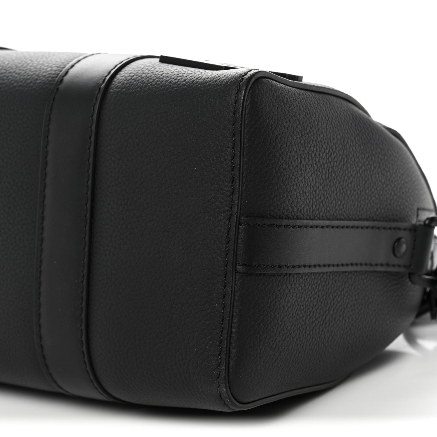 Louis Vuitton Grained Calfskin Aerogram City Keepall Black 9 of 10