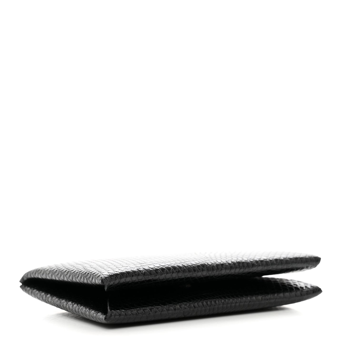 Lizard Calvi Card Case Black