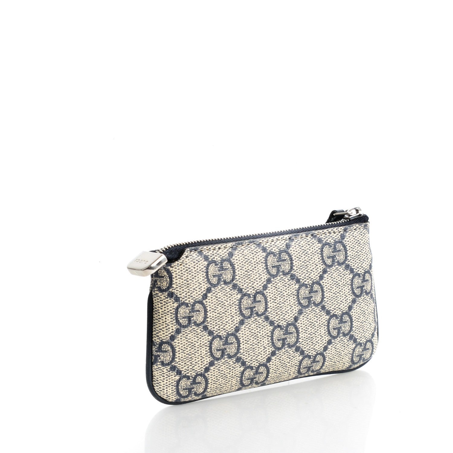 Gucci GG Supreme Monogram Key Case Beige Blue 3 of 7