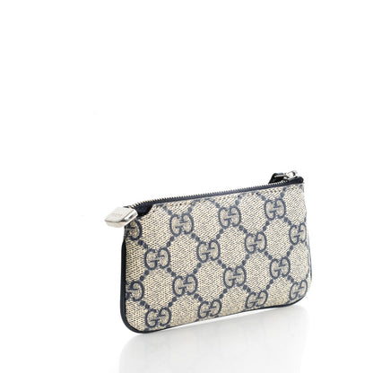 Gucci GG Supreme Monogram Key Case Beige Blue 3 of 7