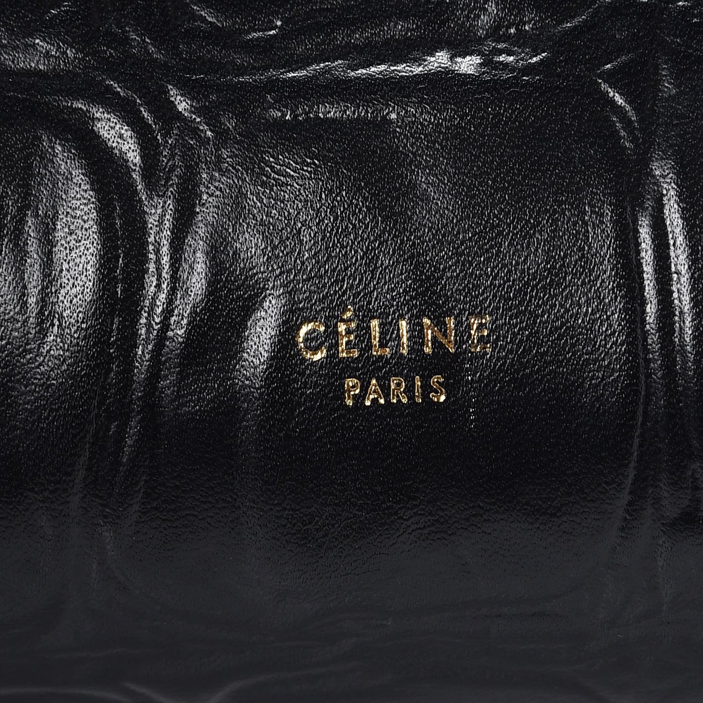 Calfskin Crocodile Embossed Small Belt Bag Black