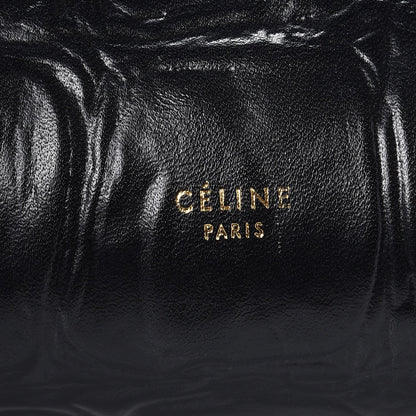 Celine Calfskin Crocodile Embossed Small Belt Bag Black 7 of 10
