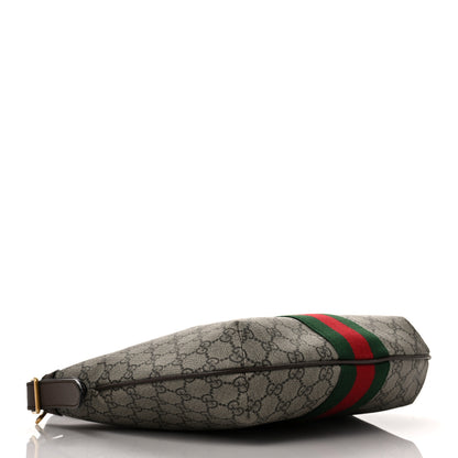 Gucci GG Supreme Monogram Web Small Ophidia Half Moon Hobo Brown 4 of 9