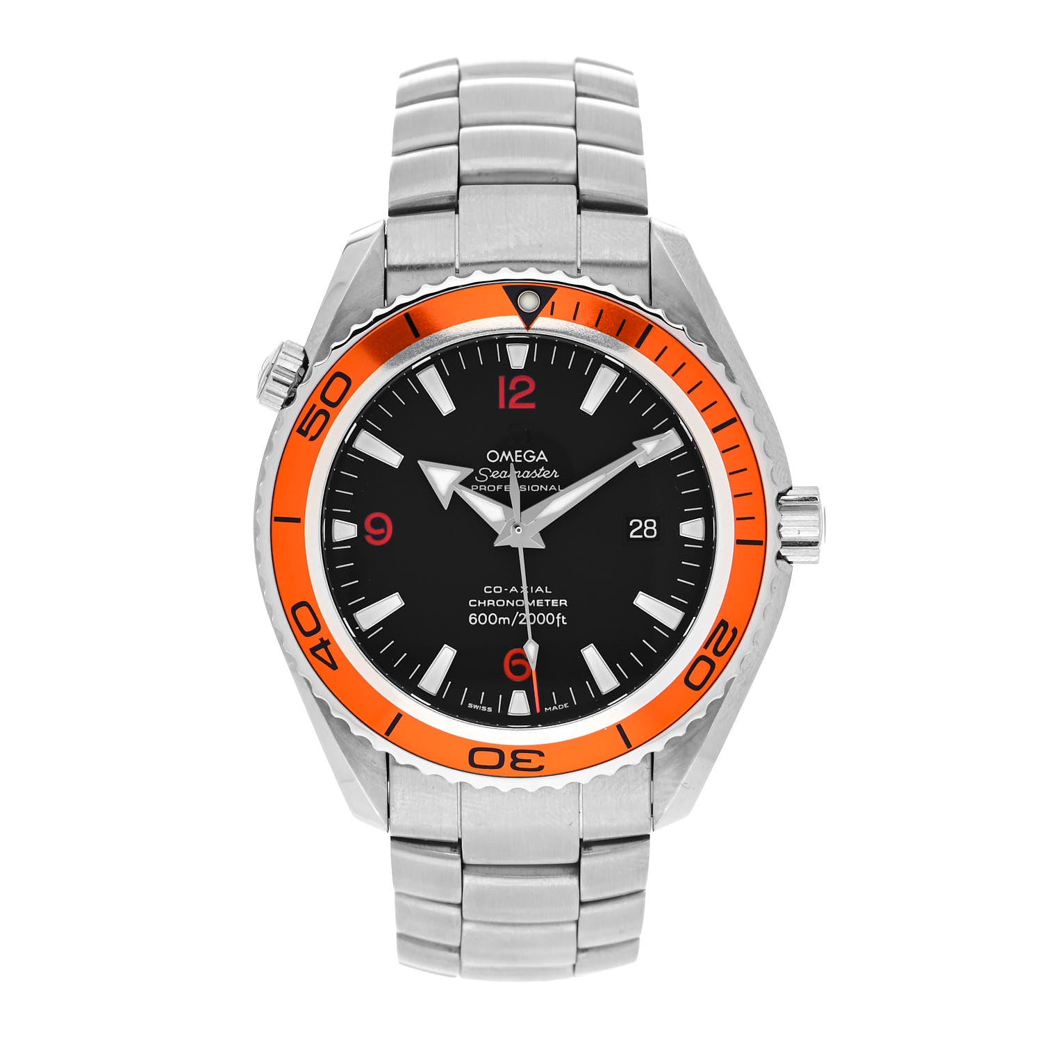 Omega Stainless Steel 45mm Seamaster Planet Ocean Automatic Watch Black 2208.50.00 1 of 5
