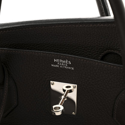 Hermes Togo Travel Birkin 50 Chocolate 6 of 14