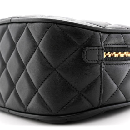 Chanel Lambskin Quilted Top Handle Mini Bowling Bag Black 10 of 10