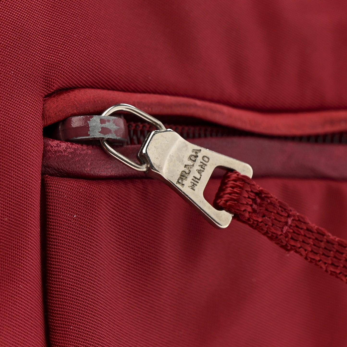 Nylon Zip Tote Bag Granato