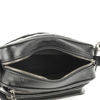 Chanel Caviar Quilted Medium Business Trip Camera Case Black 5 of 7
