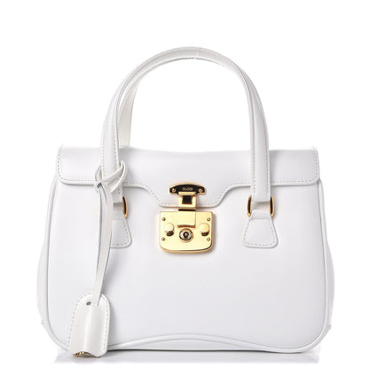 Gucci Regent Calfskin Medium Lady Lock Satchel White 1 of 8