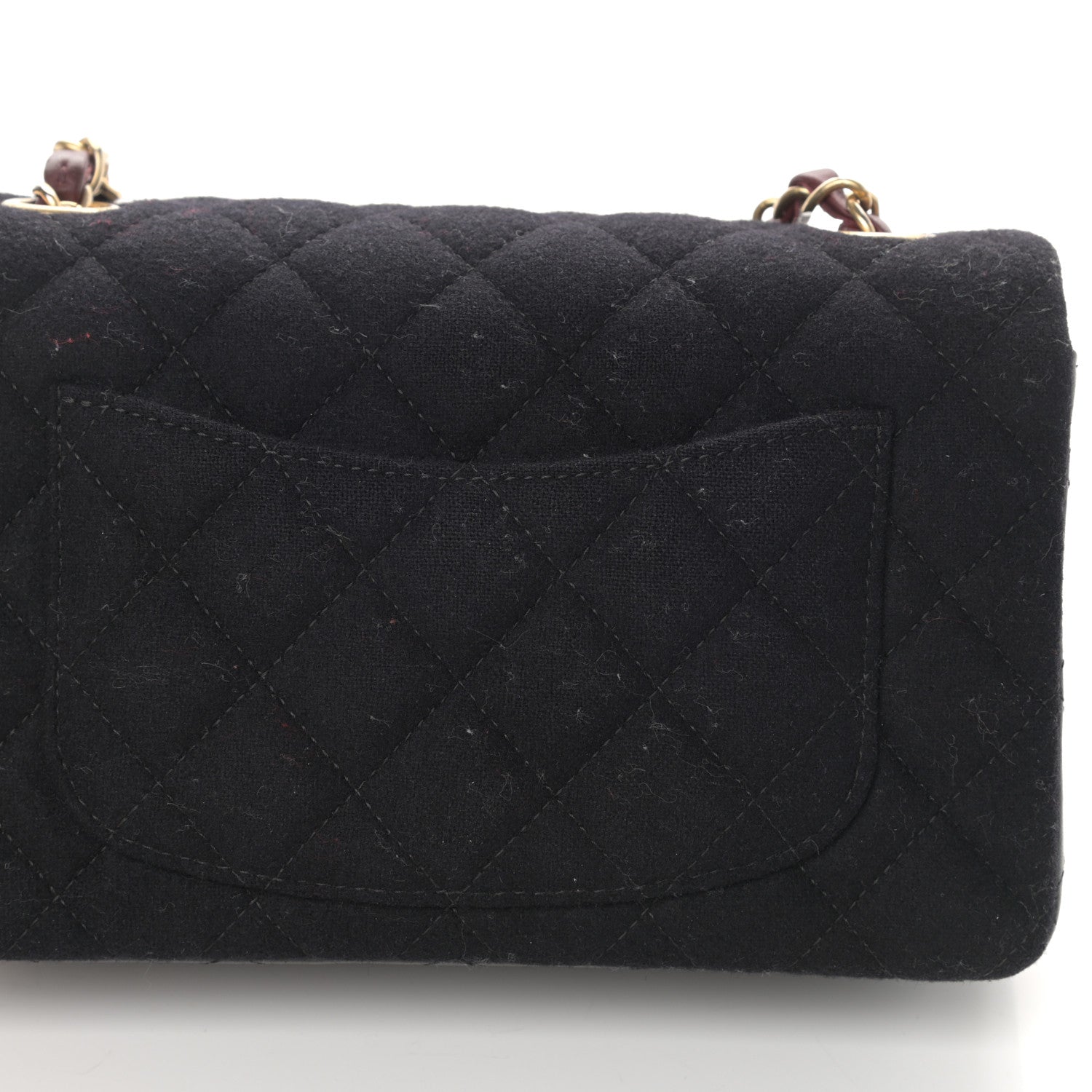 Chanel Felt Quilted Paris-Hamburg Charms Mini Rectangular Flap Dark Navy 10 of 12
