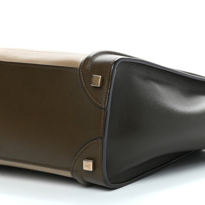 Celine Smooth Calfskin Micro Tri-Color Luggage Khaki 5 of 11
