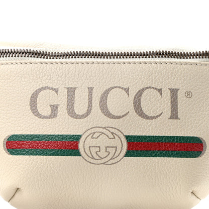 Gucci Grained Calfskin Small Logo Belt Bag White 7 of 9