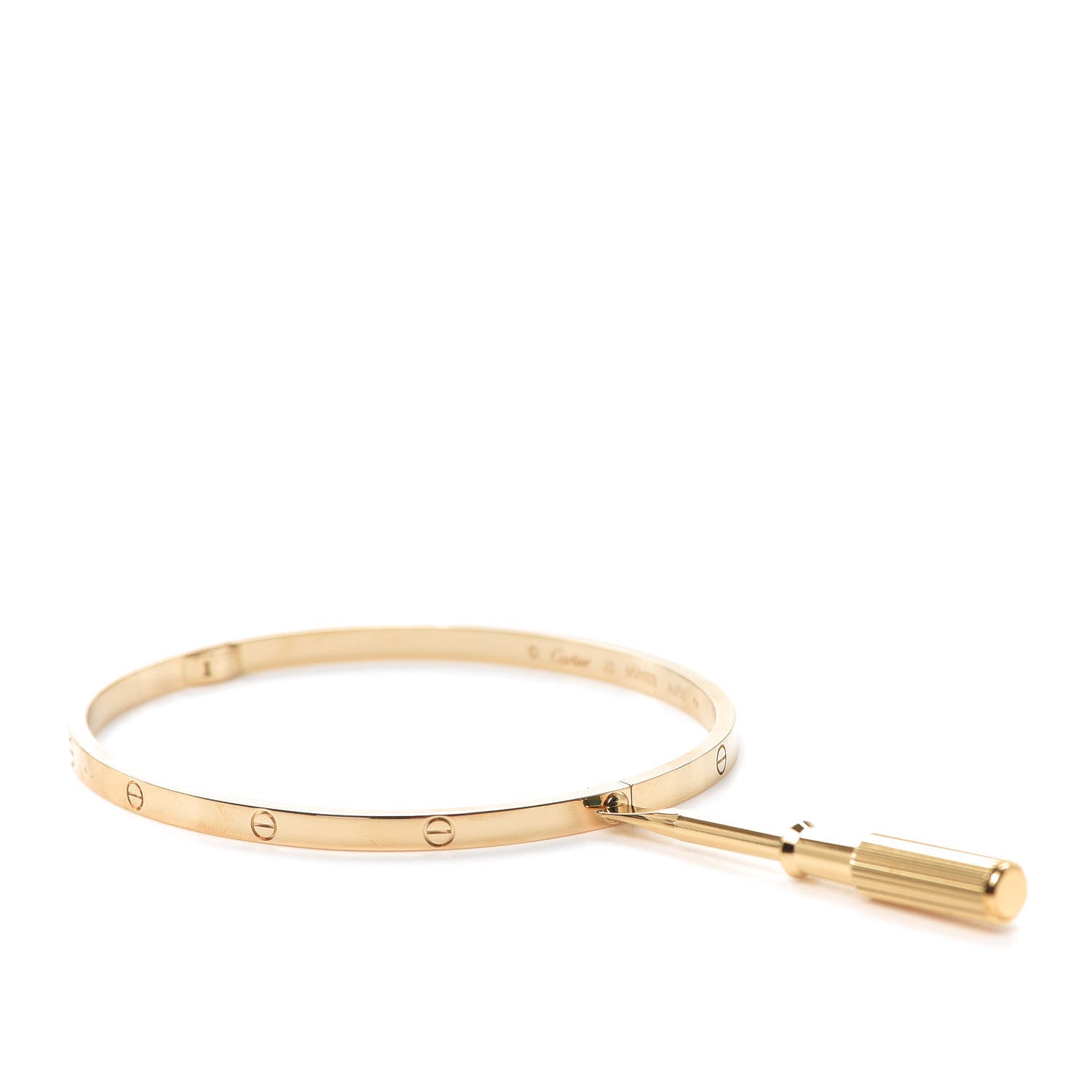 Cartier 18K Yellow Gold Small LOVE Bracelet 20 5 of 8