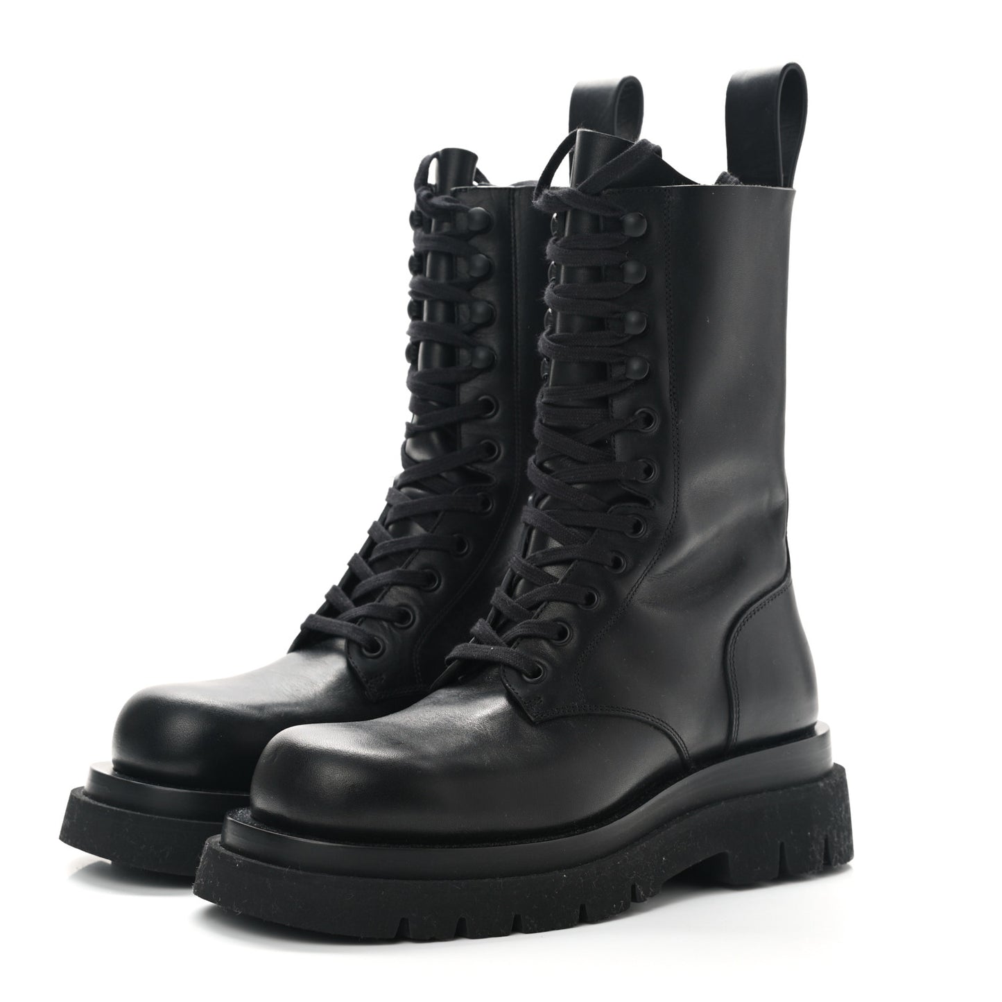 Calfskin The Lug Lace Up 55mm Boots 36 Black