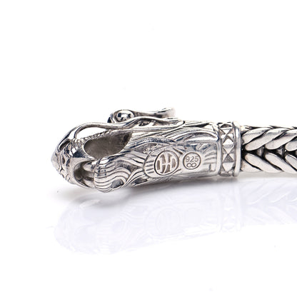 John Hardy Sterling Silver Black Sapphire Legends Naga Station Bracelet 4 of 6