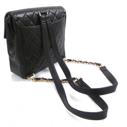 Chanel Lambskin Quilted Backpack Black 3 of 14