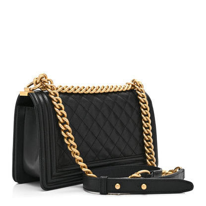 Chanel Caviar Quilted Medium Boy Flap Black 3 of 11