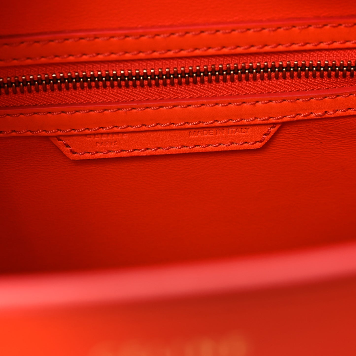 Smooth Calfskin Micro Luggage Bright Orange