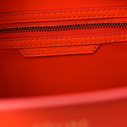 Celine Smooth Calfskin Micro Luggage Bright Orange 6 of 9