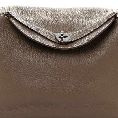 Hermes Taurillon Clemence Lindy 30 Etoupe 8 of 11