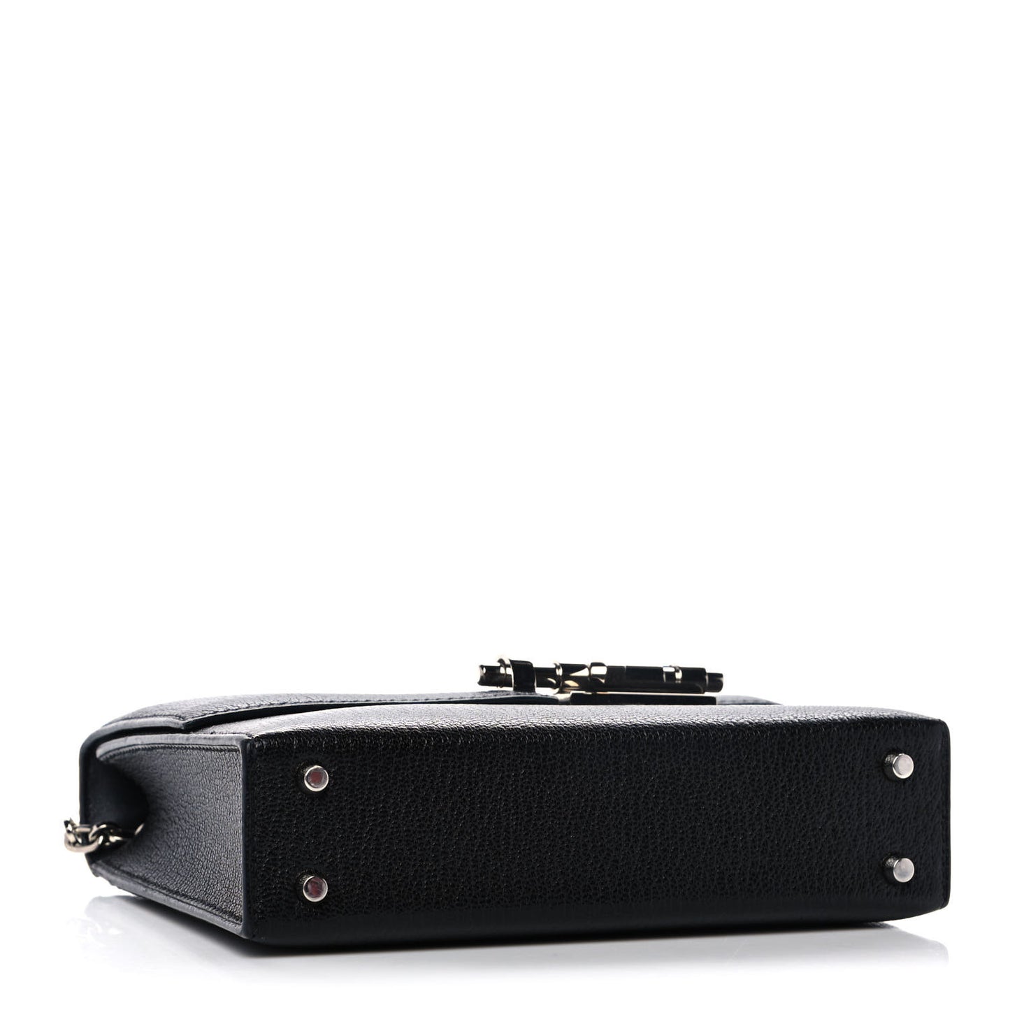 Chevre Mysore Mini Verrou Chaine Bag Black