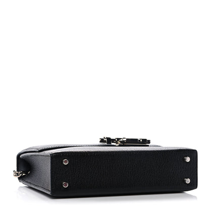 Hermes Chevre Mysore Mini Verrou Chaine Bag Black 3 of 20