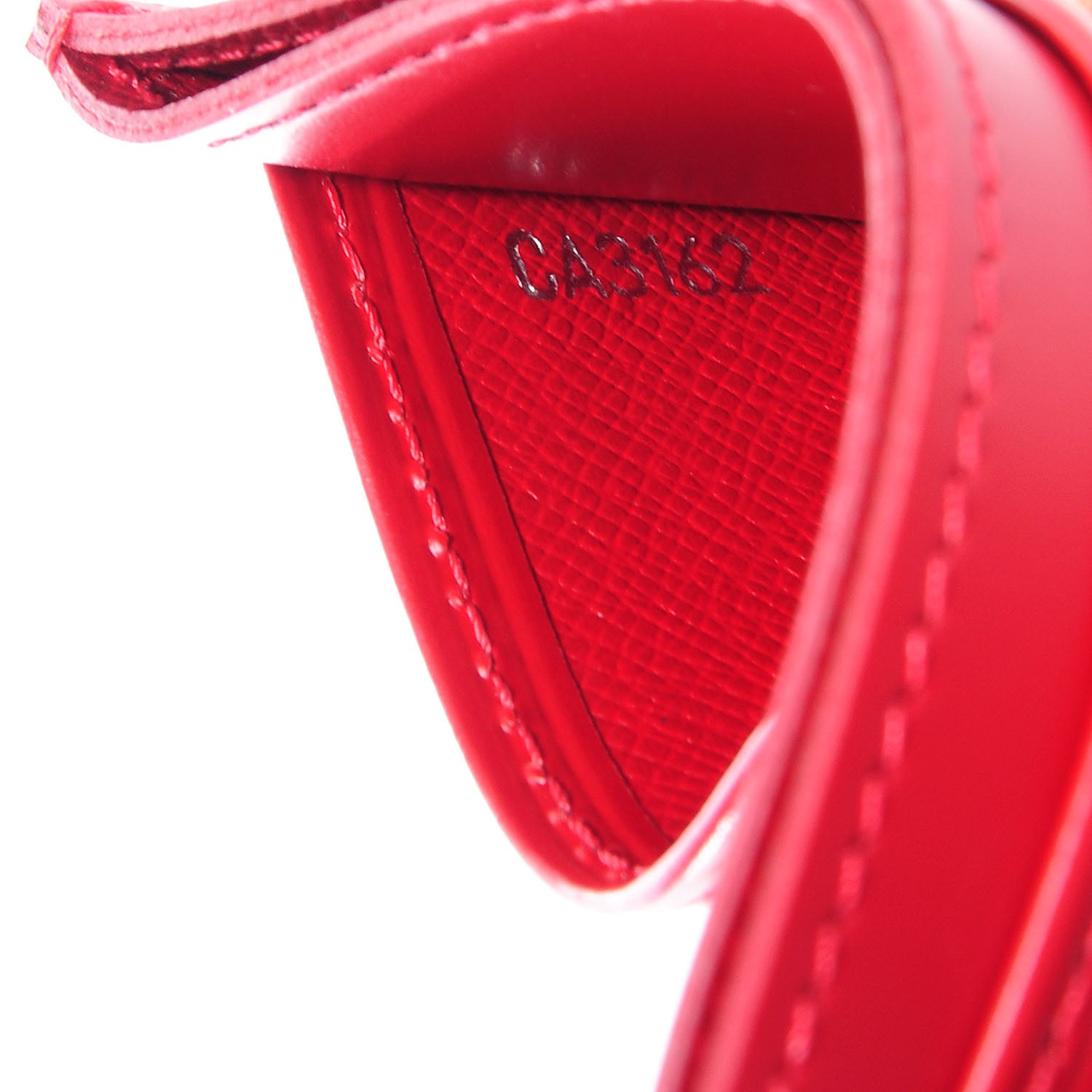 Louis Vuitton Epi Card Holder Carmine 7 of 8