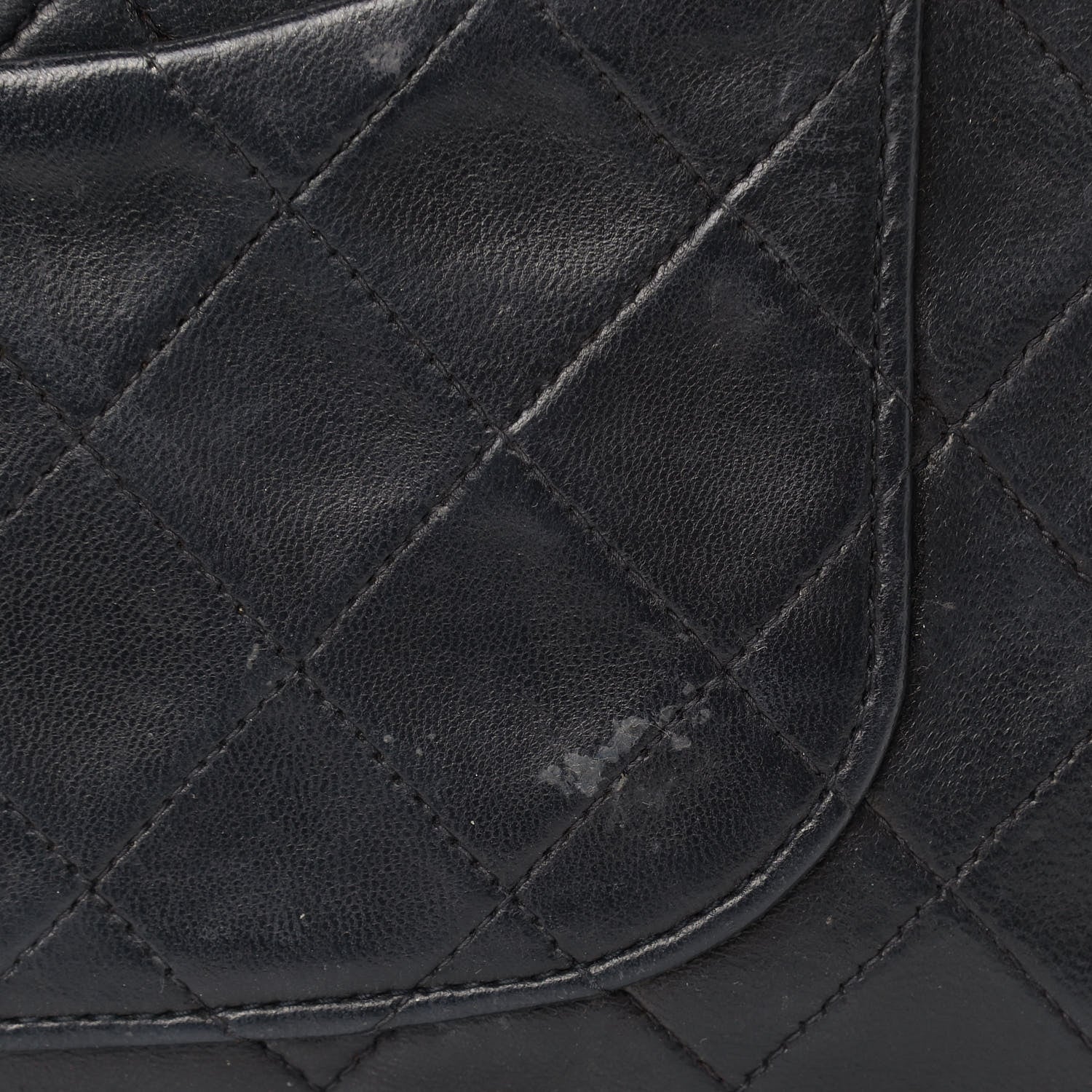 Chanel Lambskin Quilted Medium Double Flap Black 19 of 20