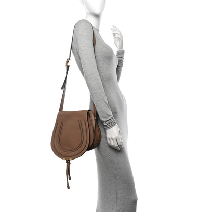 Chloe Calfskin Medium Marcie Round Crossbody Bag Nut 2 of 11