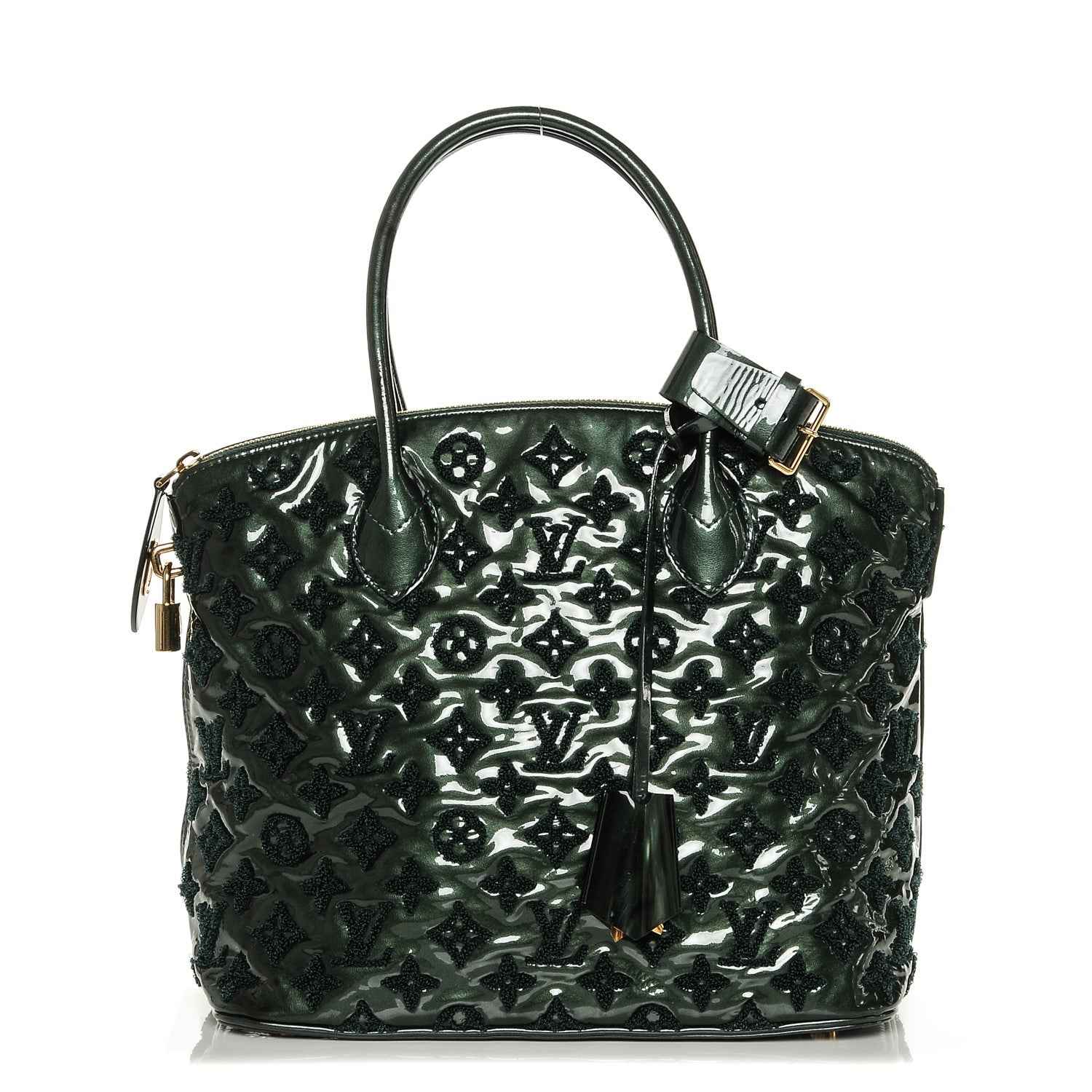 Louis Vuitton Patent Lambskin Fascination Lockit Vert Fonce 1 of 7