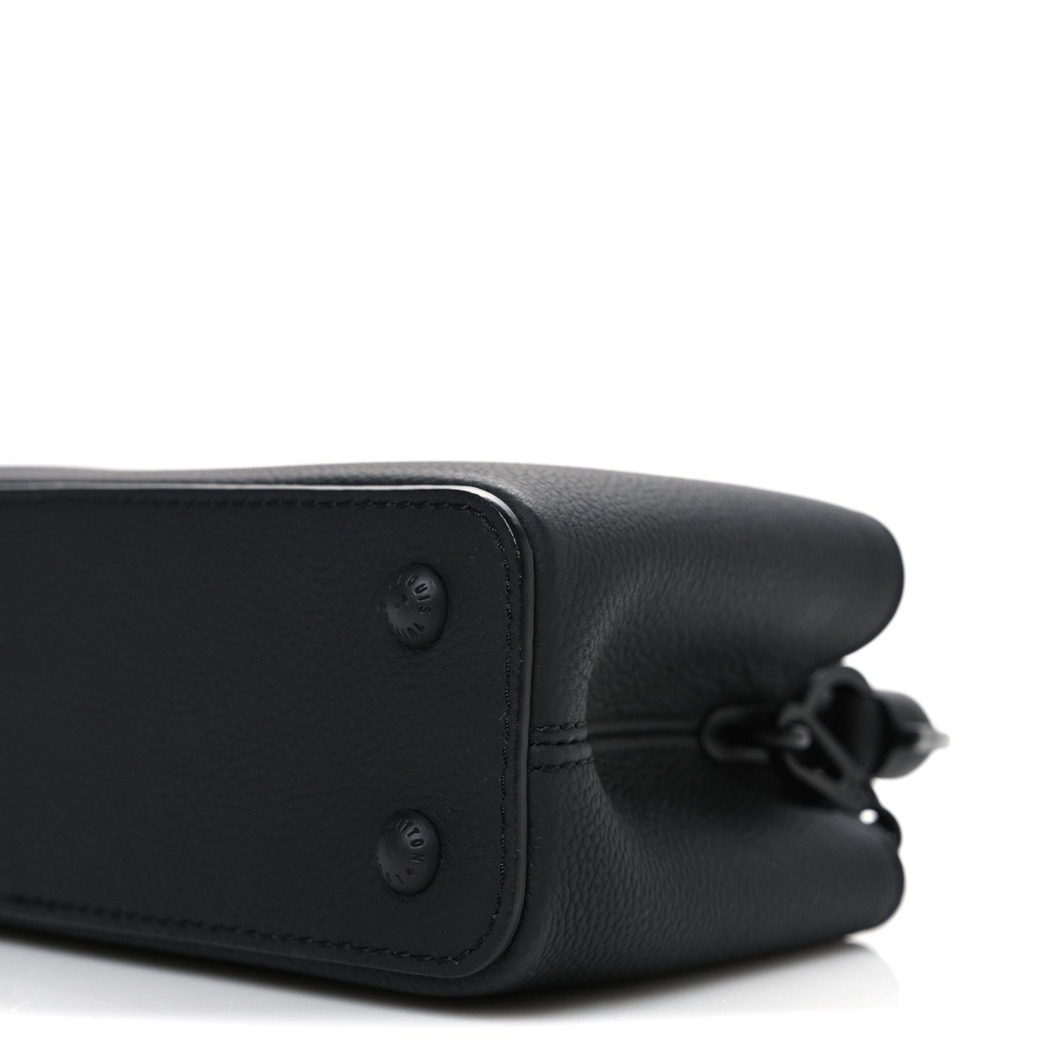 Louis Vuitton Matte Taurillon Capucines East West Mini All Black 9 of 9