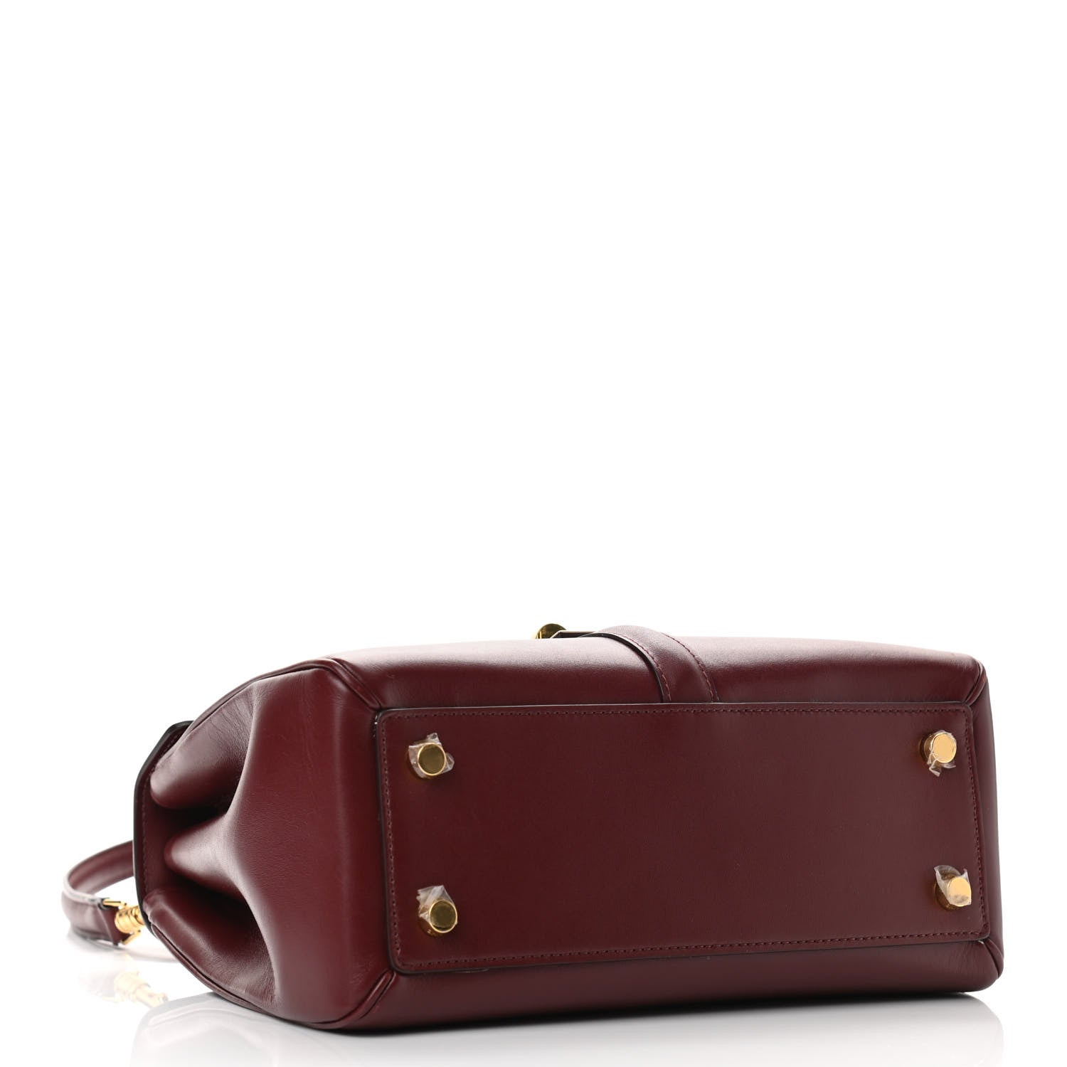 Celine Satinated Calfskin Small 16 Top Handle Bag Light Burgundy 4 of 10