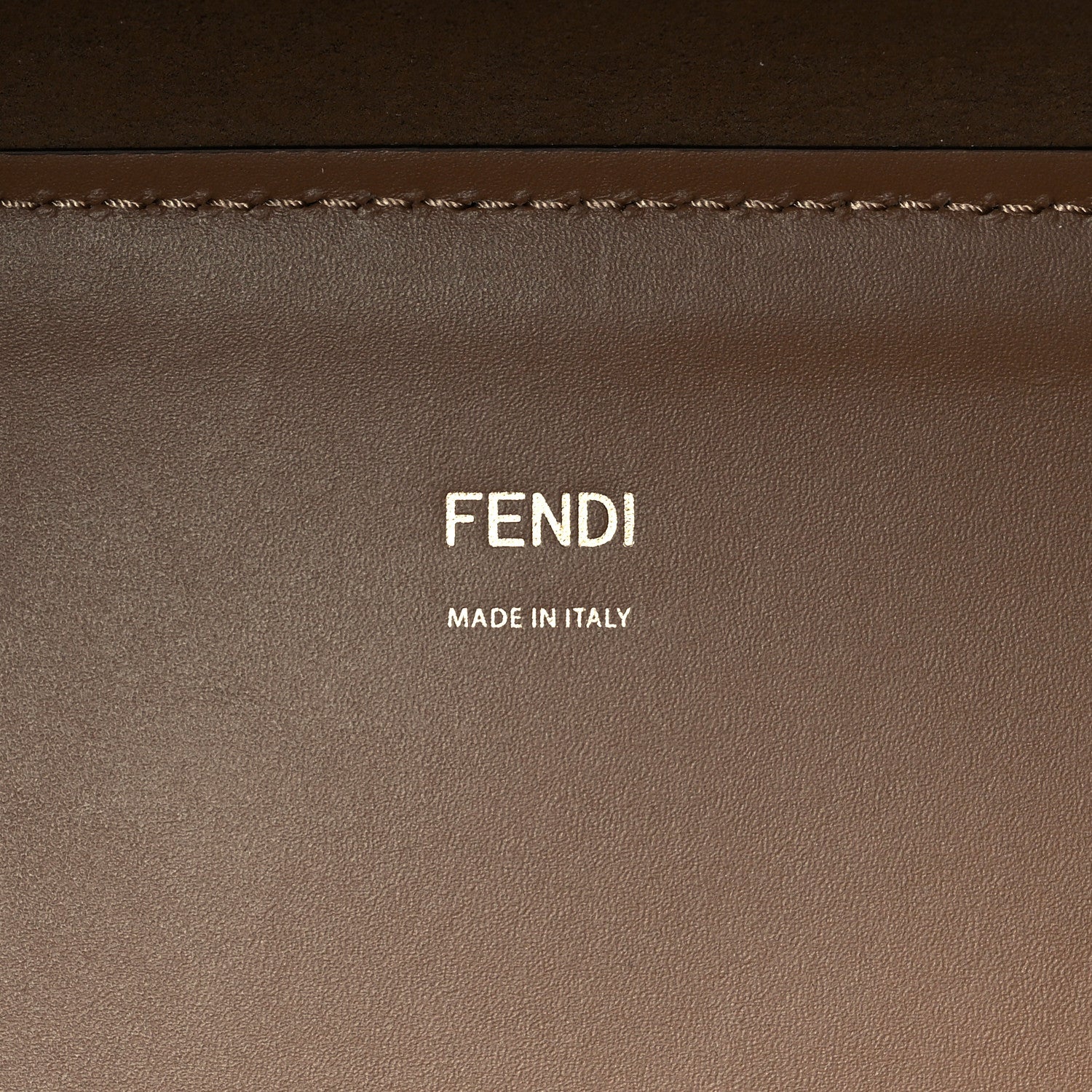 Fendi Glazed Fabric Plexiglass FF Logo Bikini Girls Medium Fendi Sunshine Shopper Tote Bianco Perla Multicolor Miele Scuro 6 of 10